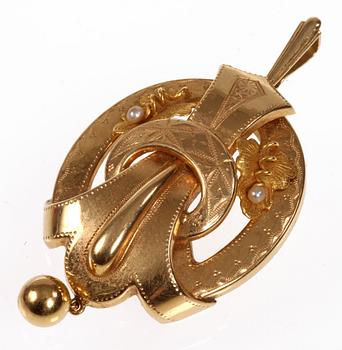 HÄNGSMYCKE, 18k guld, G Dahlgren & Co, Malmö, 1947.