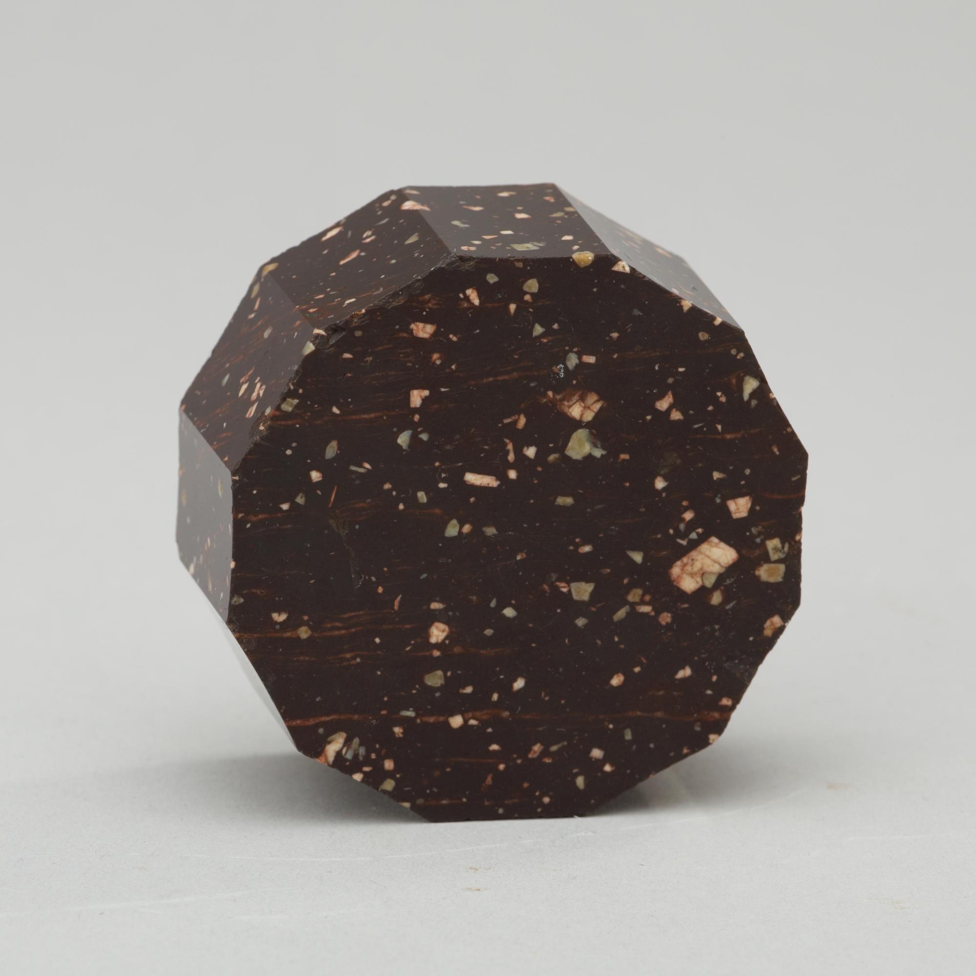 A Swedish Empire 19th century porphyry salt.