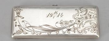 BÖRS, silver, guld. Stämplad AK St. Petersburg 1907-17.  Vikt. ca 179 g.
