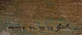 VÄGGLAMPETT, silver, Claes Giertta, 1995. Vikt ca 998g.