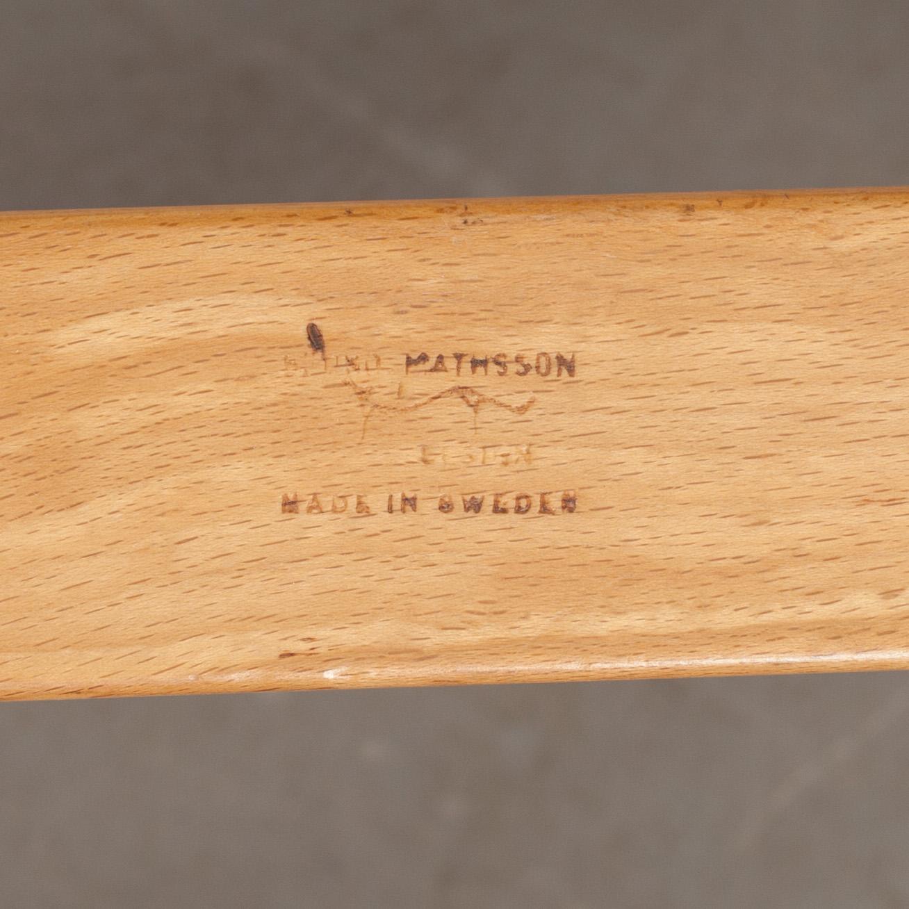 FÅTÖLJER, ett par, "Eva" Bruno Mathsson för firma Karl Mathsson 1971 resp. 1972.