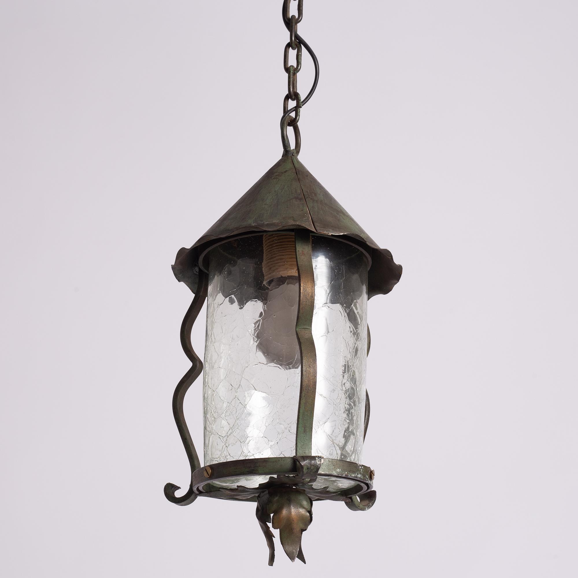 A ceiling lantern, 1920s.
