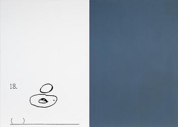 Oliver Osborne, silkscreen and acrylic on linnen, diptych. signed and dated 2014 verso.