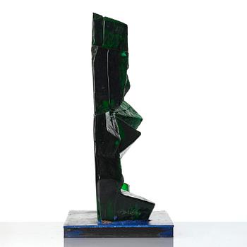 Edvin Öhrström, "Låt oss komma överens" (Let's Come to an Agreement), a cast glass sculpture, Lindshammar Glassworks, post 1955.