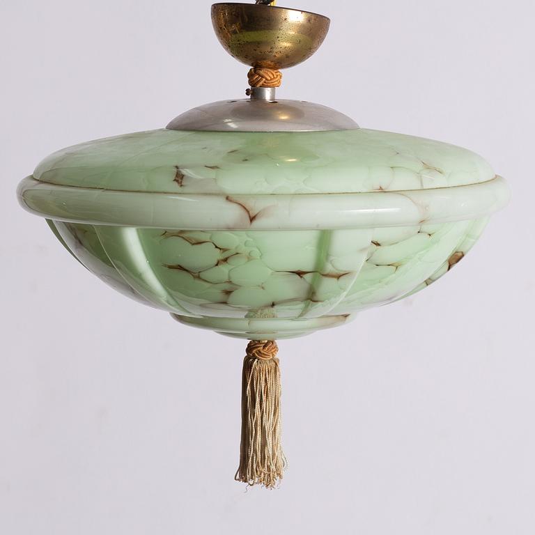 A Swedish Grace ceiling lamp, 1920s/30s.