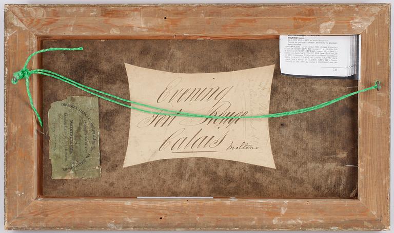 FRANCIS MOLTINO. Tillskriven. Olja på pannå. Ej sign.