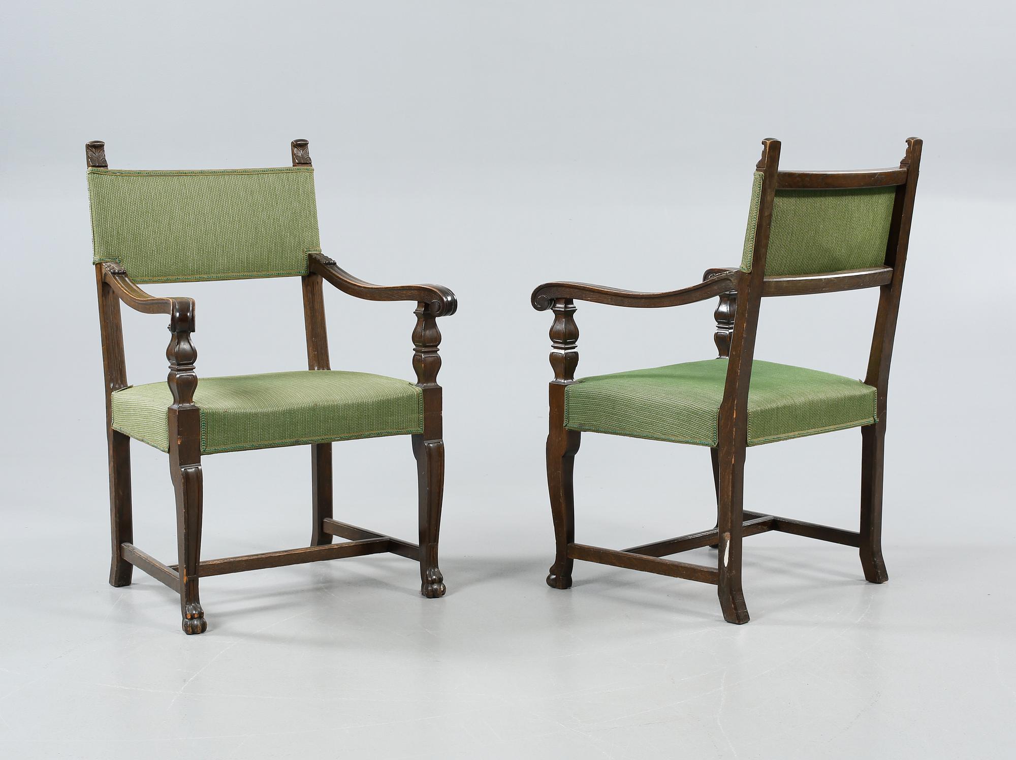 STOLAR, 12 st, barockstil, 1900-talets första hälft.