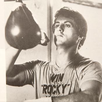 Film poster Sylvester Stallone "Rocky" 1977, Narva Printing House 1977.
