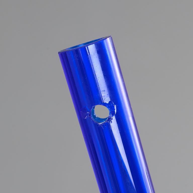 A Danilo De Rossi blue glass 'Glo' lamp, Leukos, Italy.