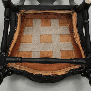 KARMSTOL, senbarock, 1700-tal.