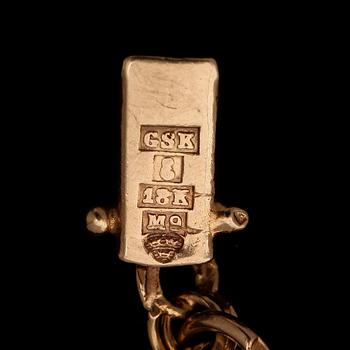 ARMBAND, 18K guld, svenska stämplar, 1962. Total vikt ca 14 g.