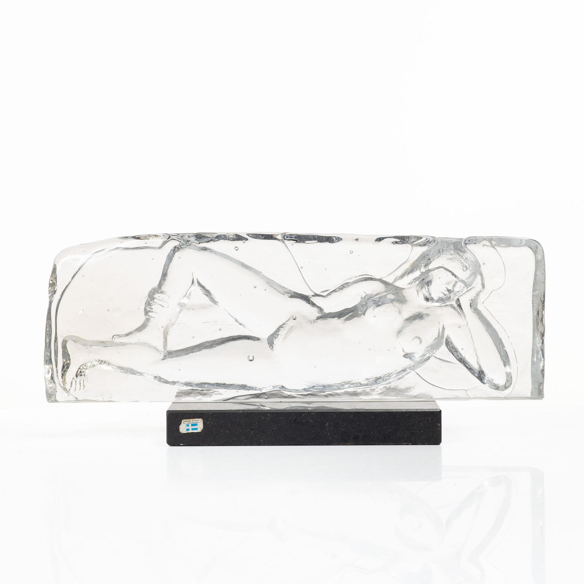 Erik Höglund, Sculpture, glass, signed and numbered 23/100.
