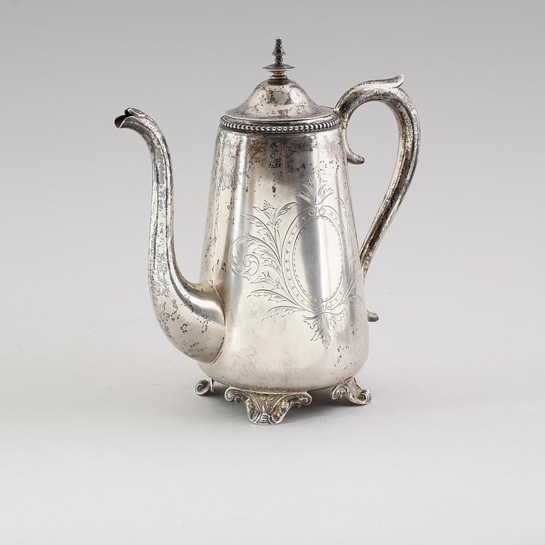 KAFFEKANNA, silver, svenska stämplar 1910. Vikt ca 677 gram.