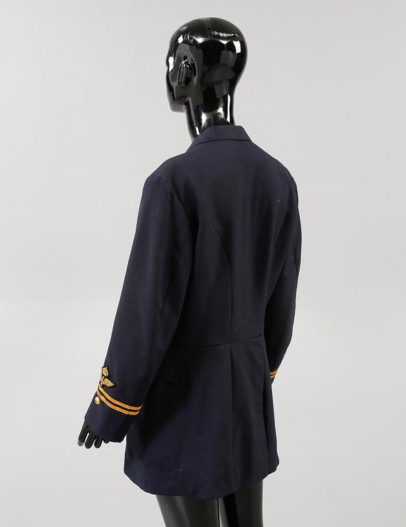 FLYGUNIFORM SAMT FLYGOVERALL, Sverige, 1900-talets andra hälft.