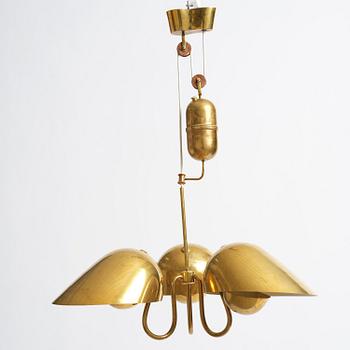 Carl-Axel Acking, taklampa, modell "958", Bröderna Malmströms Metallvarufabrik, Malmö, 1940-tal.