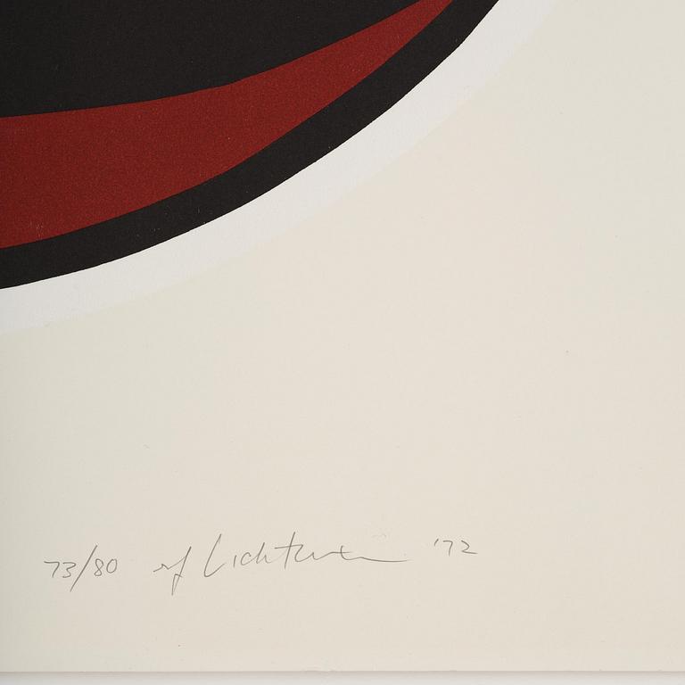 Roy Lichtenstein, "Mirror #4" from Mirror Series.