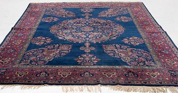 A semi-antique Amritsar carpet, north India c. 359 x 272 cm.