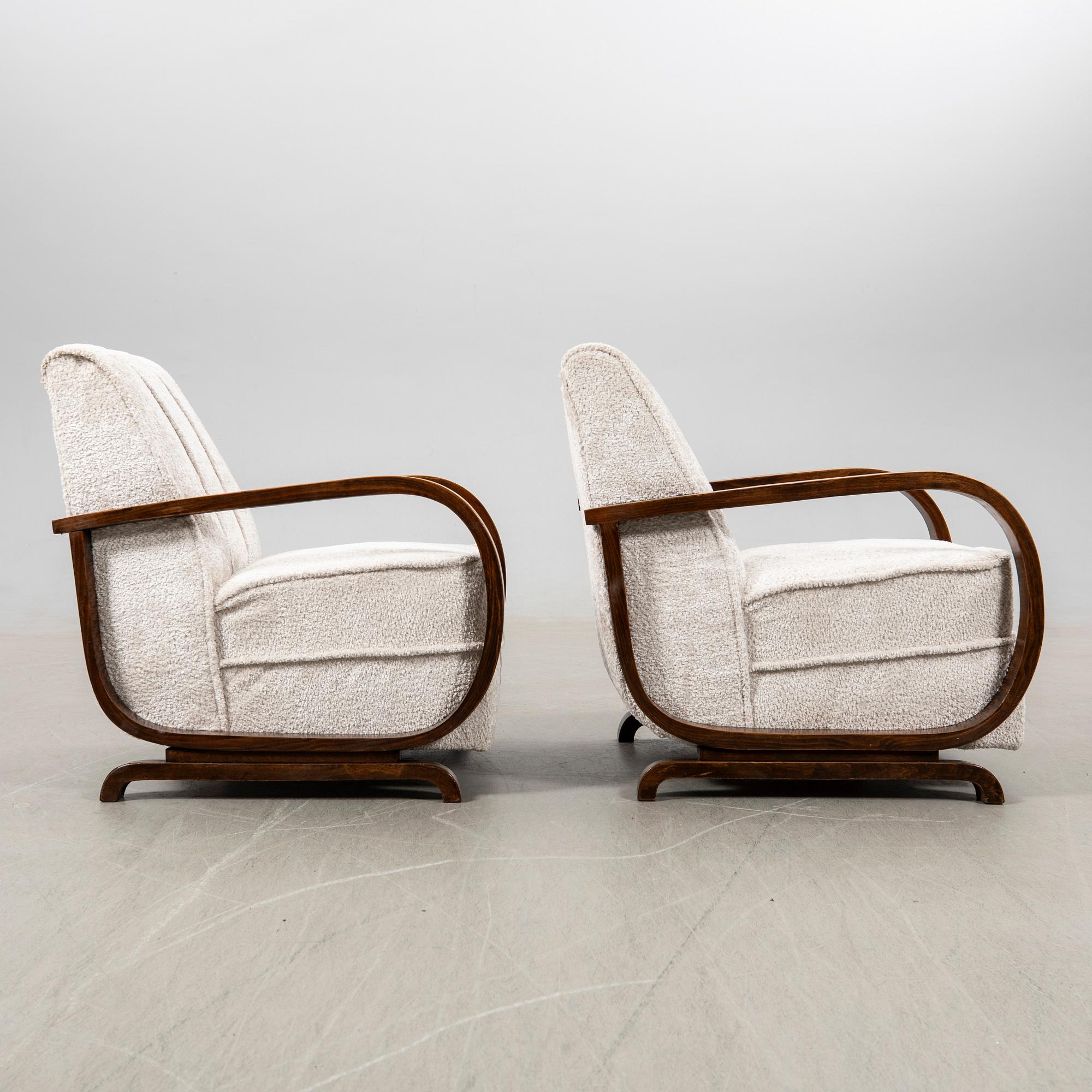 Fåtöljer, ett par, Art Deco, 1900-talets första hälft.