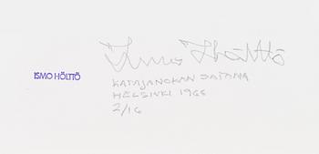 Ismo Hölttö, photograph, pigment print, a tergo signed and stamped, ed. 2/16.