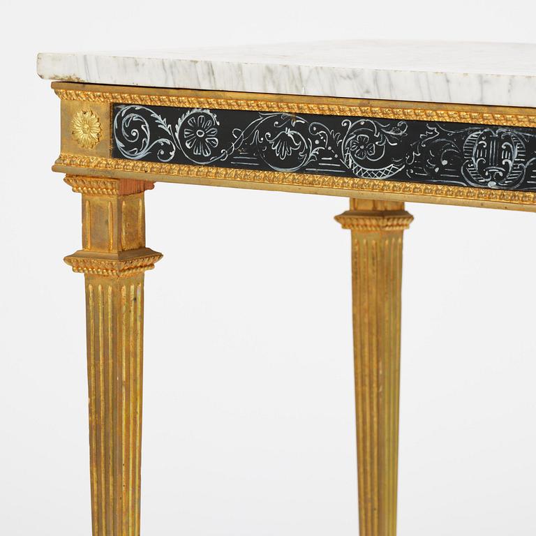 Konsolbord, Stockholmsarbete, omkring år 1800, Sengustavianskt.