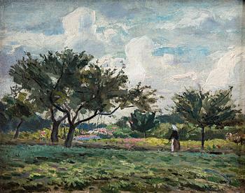 445. Carl Fredrik Hill, French Orchard.