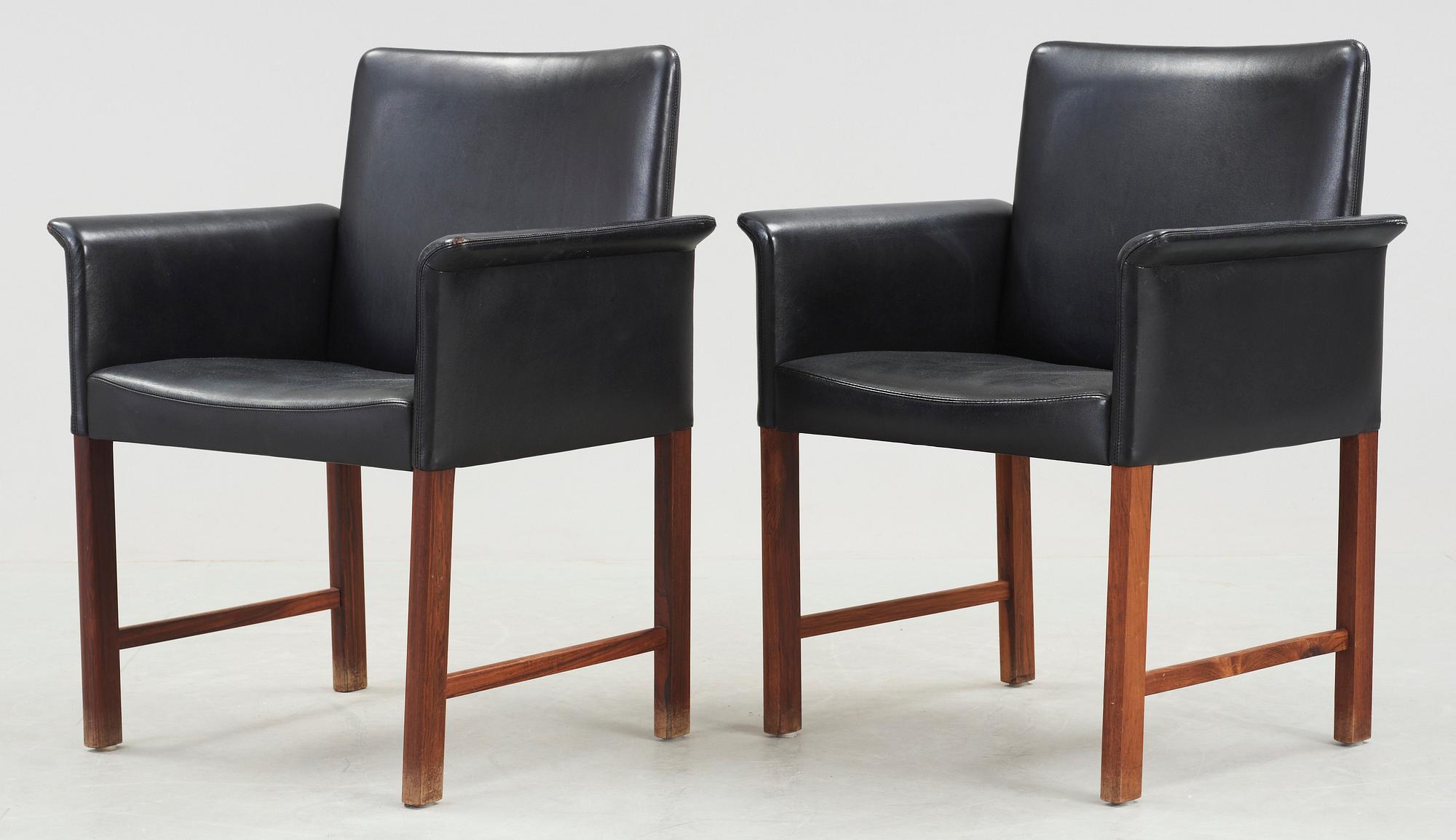 KARMSTOLAR, ett par, Hans Olsen, CS Möbler, 1960-tal.