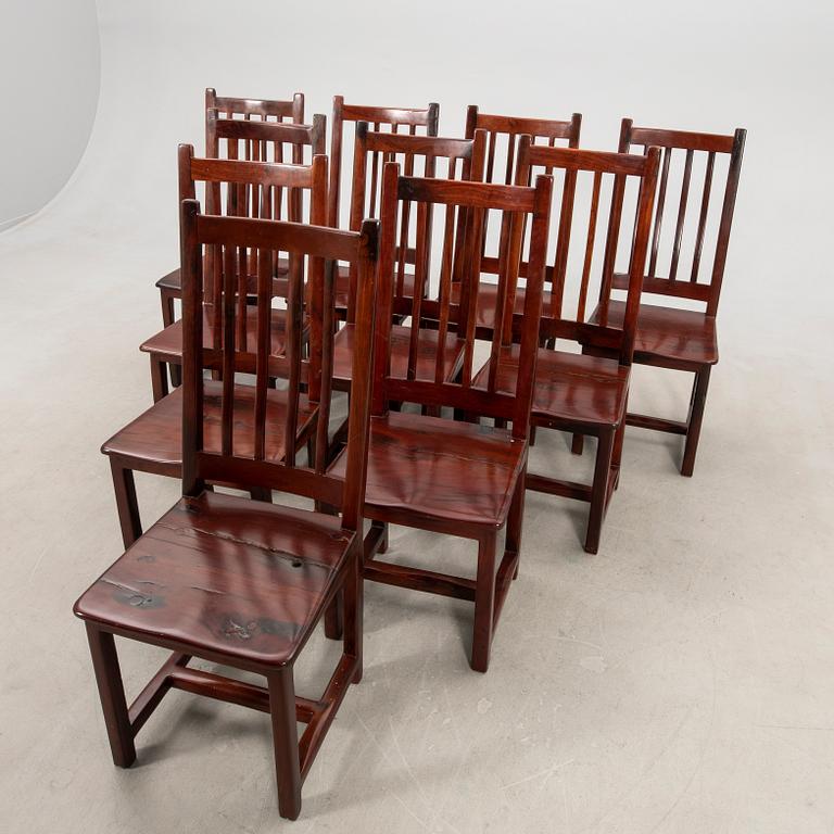 Chairs, 10 pieces, modern manufacture, China.