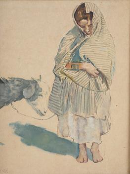 Erich Wolfsfeld, Child and goat.