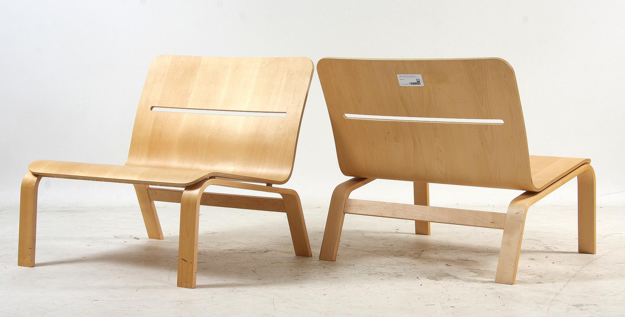 FÅTÖLJER, 2 st, "Bowie", design Claesson, Koivisto o Rune för David Design.