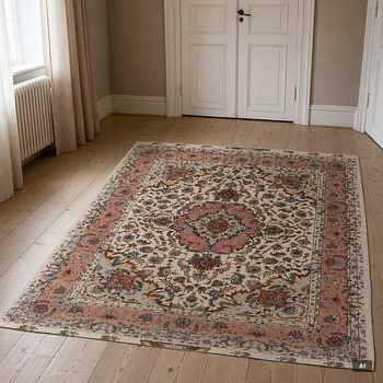 Matta, Old Täbris, Nordvästra Persien, part silk, signerad, ca 215 x 151 cm.