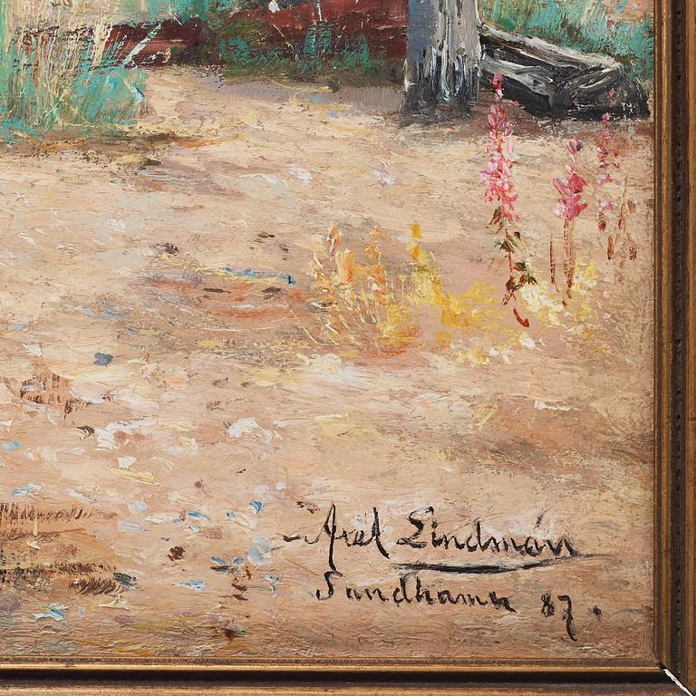 Axel Lindman, Friluftsmålarinna på Sandhamn.
