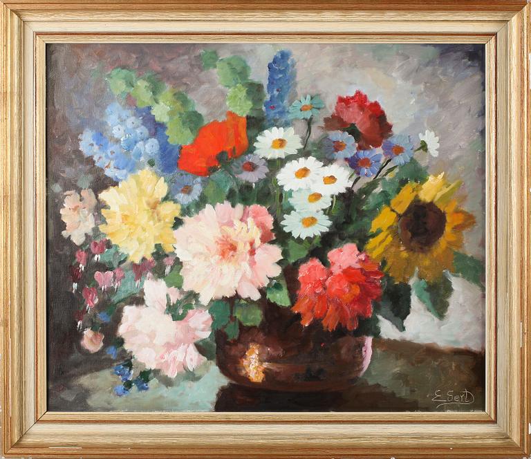 EDIT GERT, olja på duk, signerad.