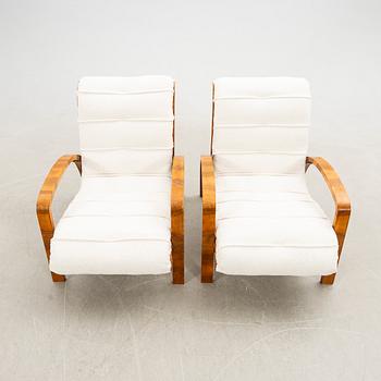 Armchairs, a pair, Art Deco, first half of the 20th century.