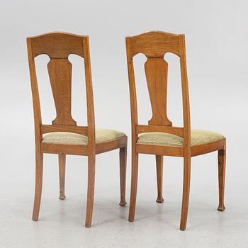 Dining chairs, 6 pcs, Art Nouveau, first half of the 20th century.