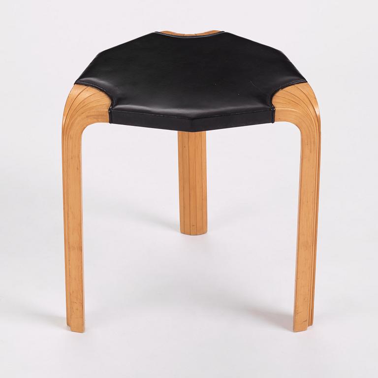Alvar Aalto, a stool model "X600", Artek, Finland 1960s.