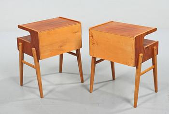 SÄNGBORD, ett par, 1950/60-tal.