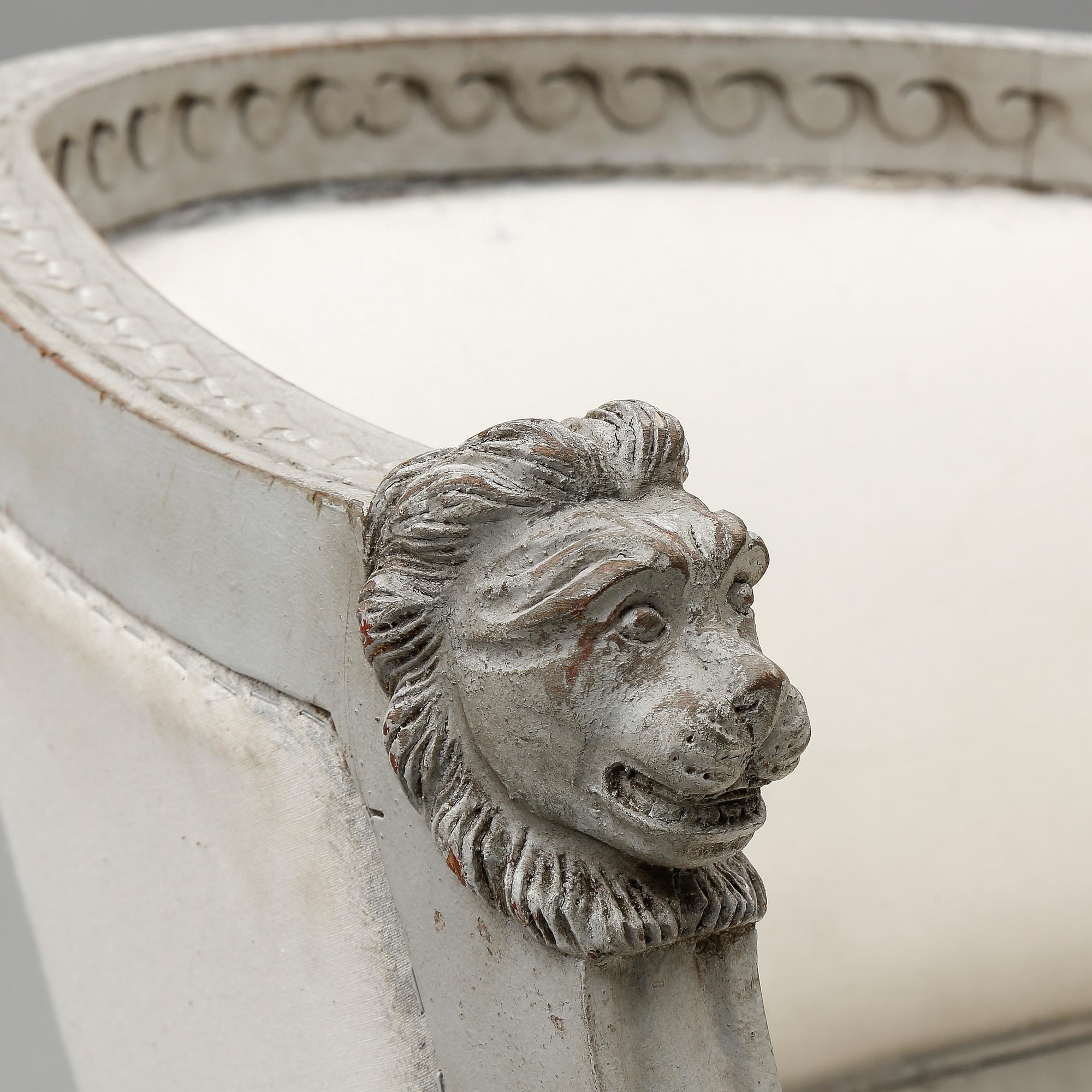 KARMSTOL, sengustaviansk stil, modern tillverkning.