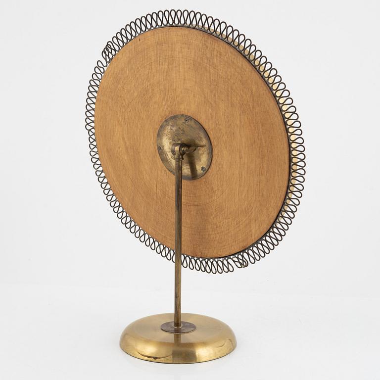 a Swedish Modern brass table mirror, 1940-tal.