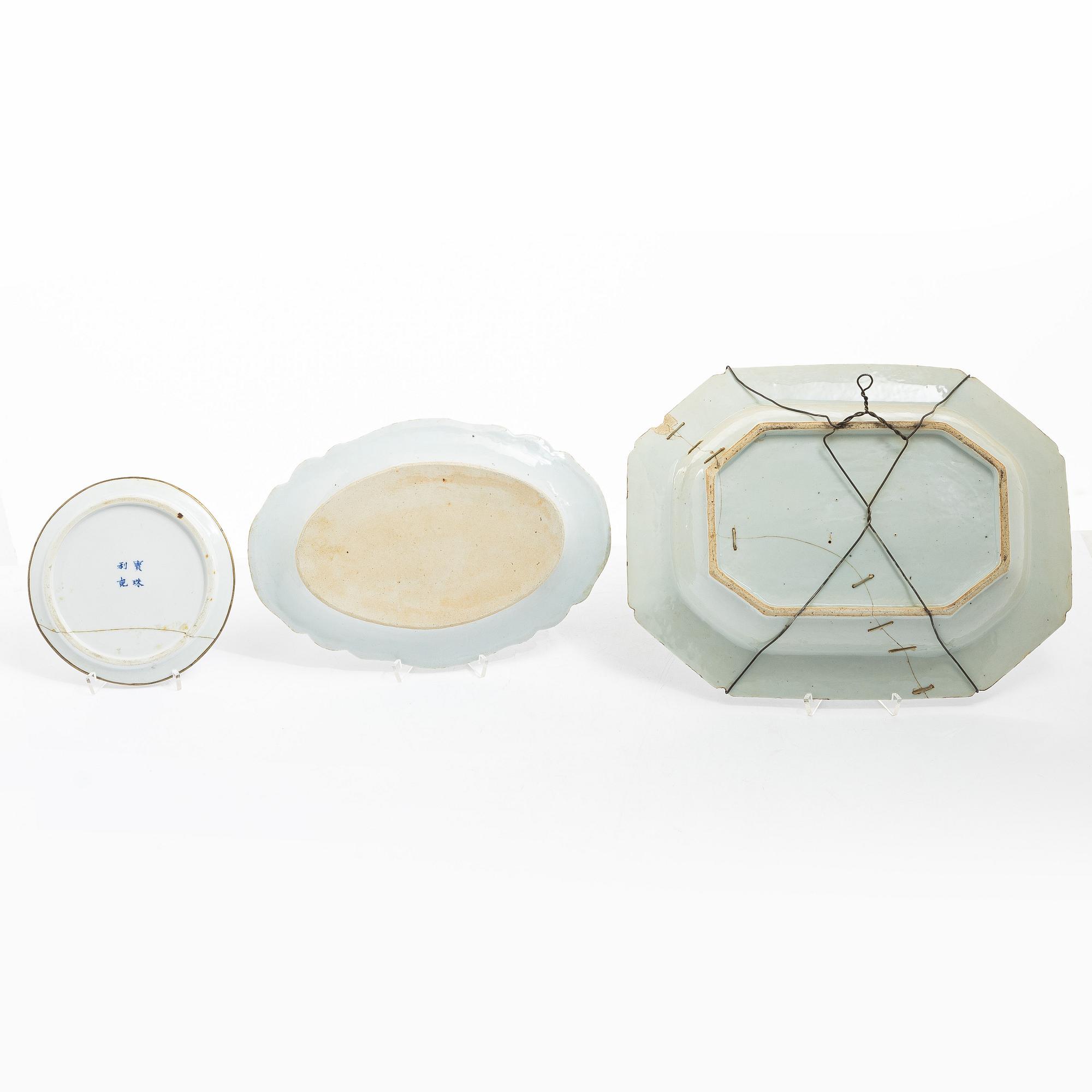 A group of eleven porcelain pieces, China, 18th-19th century.