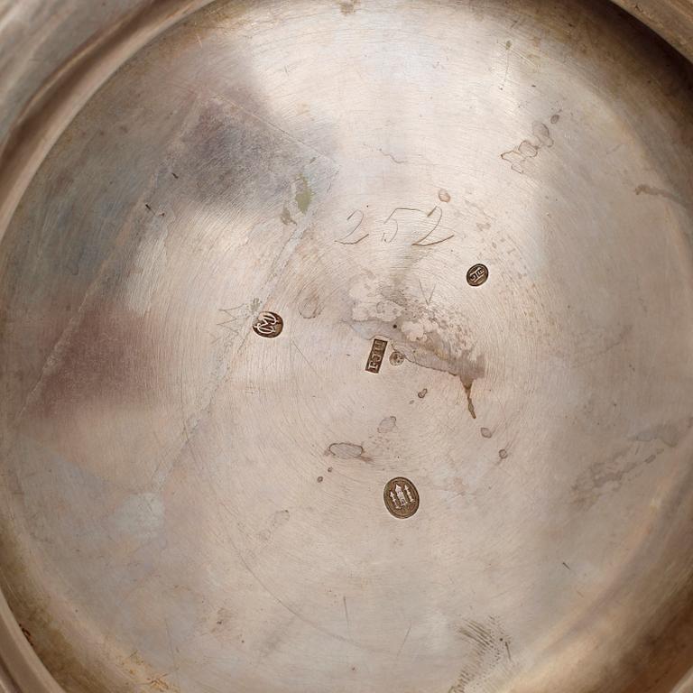 VINKYLARE, silver, jugend, Århus, Danmark, 1906. Vikt ca1754g.