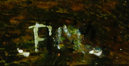 OKÄND KONSTNÄR, 1800-tal, olja på pannå, otydligt sign och dat.