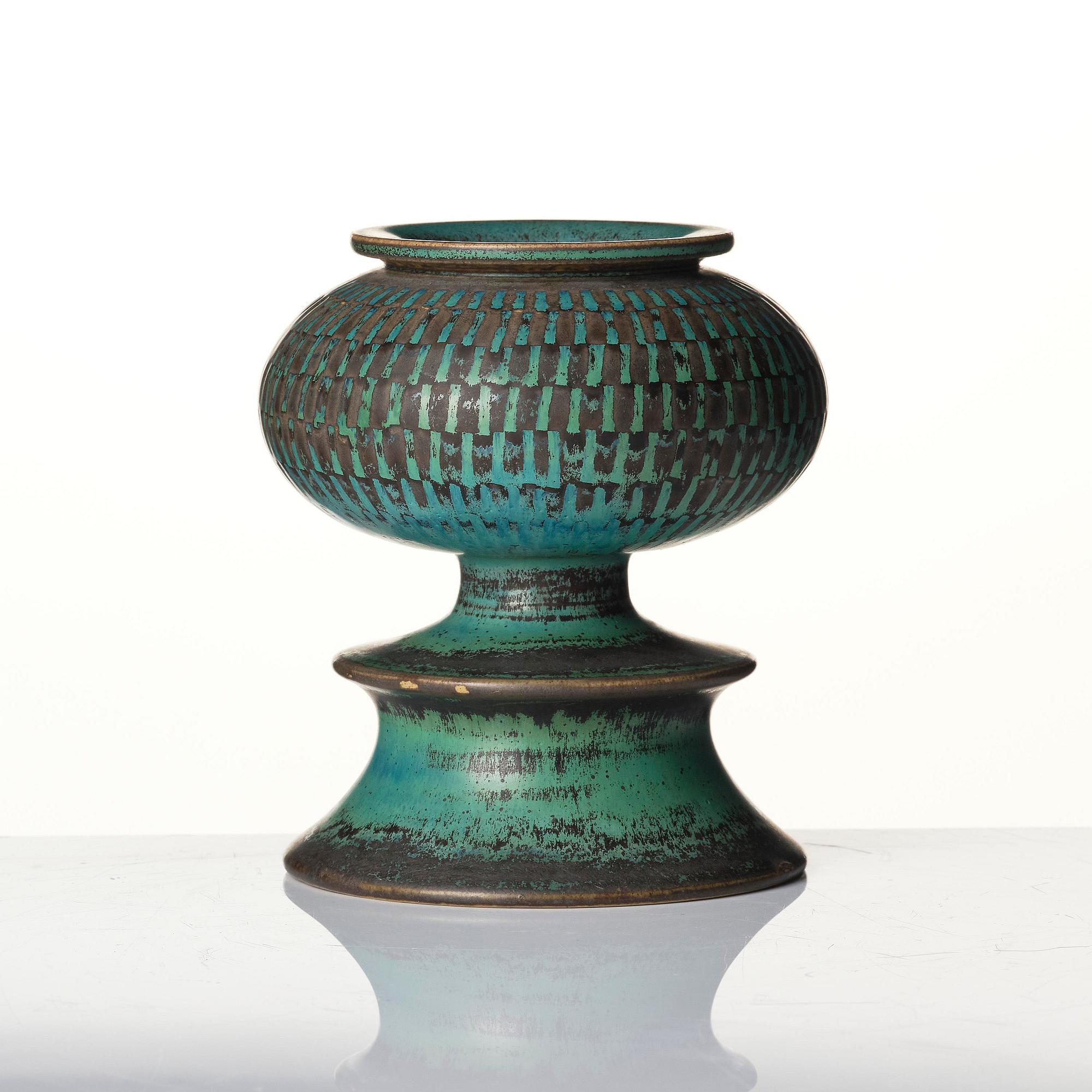 Stig Lindberg, vas, stengods, Gustavsbergs Studio 1962.