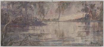 JULIA BECK, oil on canvas, signed Beck.