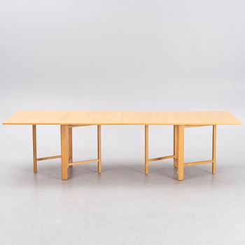Bruno Mathsson, a 'Maria Flap' drop-leaf table, Mathsson International, Värnamo, Sweden.