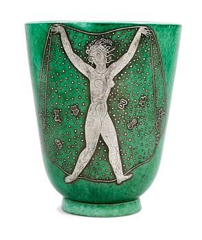 1132. A Wilhelm Kåge Argenta stoneware vase, Gustavsberg 1939.