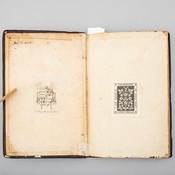 BOOK, With woodcut of a printing press, 1523.