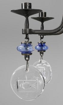 LJUSKRONA, Erik Höglund, 1900-talets andra hälft. Höjd ca 50 cm.