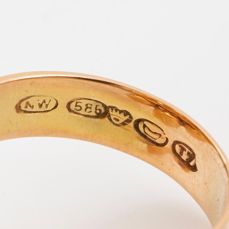 LIISA VITALI, Ring, 14K gold. Kultakeskus, Helsingfors 1972.