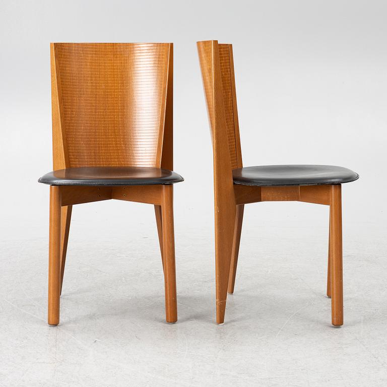 A set of 4 chairs, Calligaris, Italy, late 20th century.