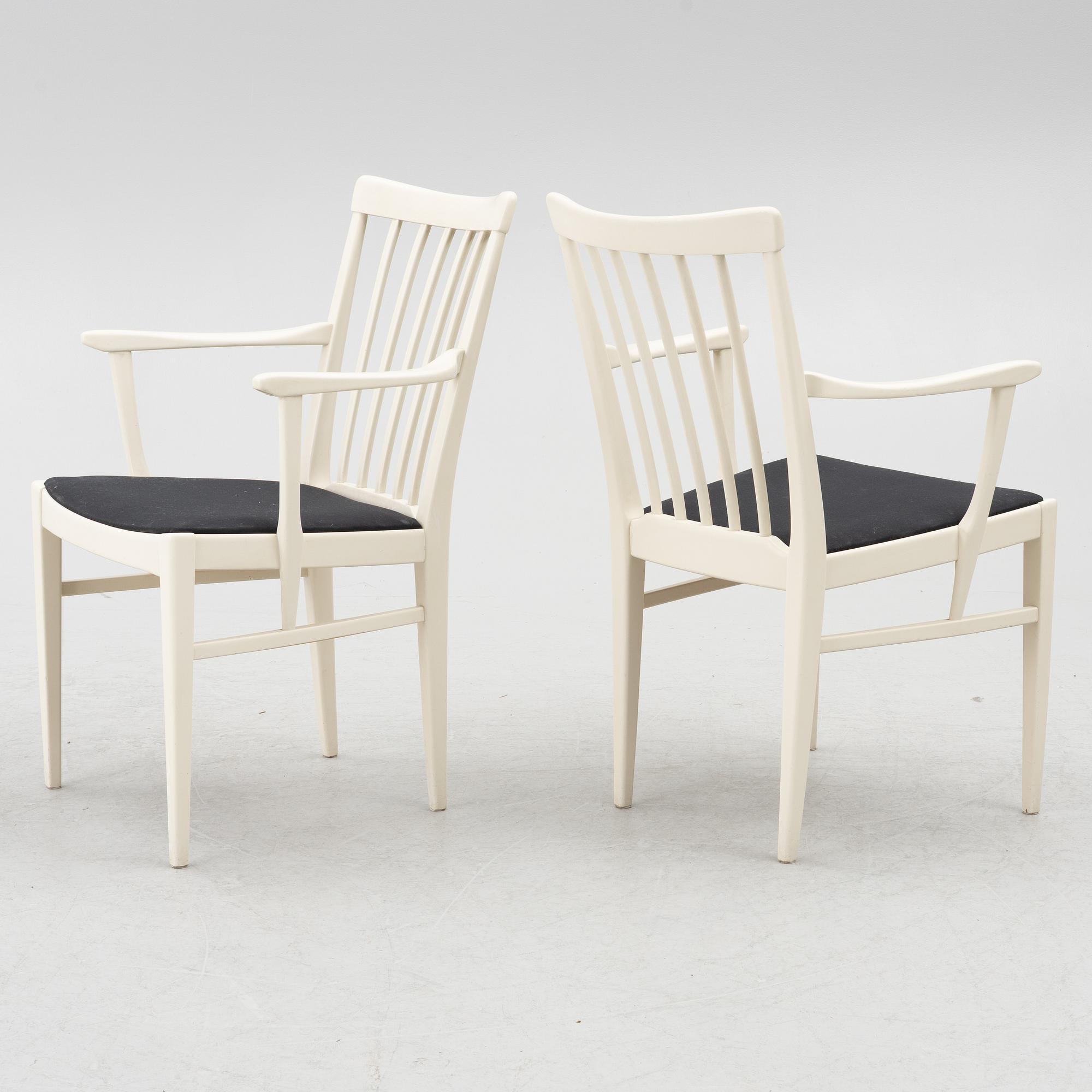 Carl Malmsten, chairs, 8 pcs, "Herrgården", Bodafors.